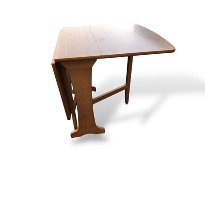 Mid Century Vintage Teak Drop Leaf Dining Table