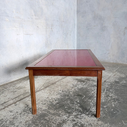 Mid Century Myers Teak Coffee Table with Custom Perspex Top