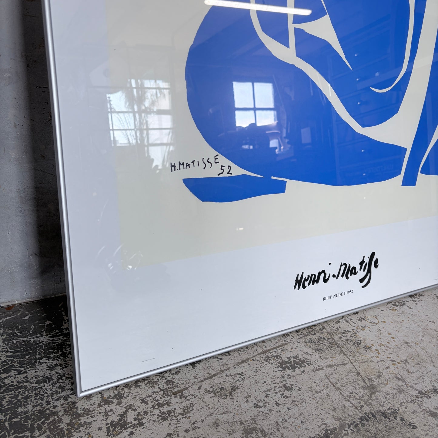 Henri Matisse Blue Nude II (1952) Framed Lithograph Print | Large Modernist Wall Art