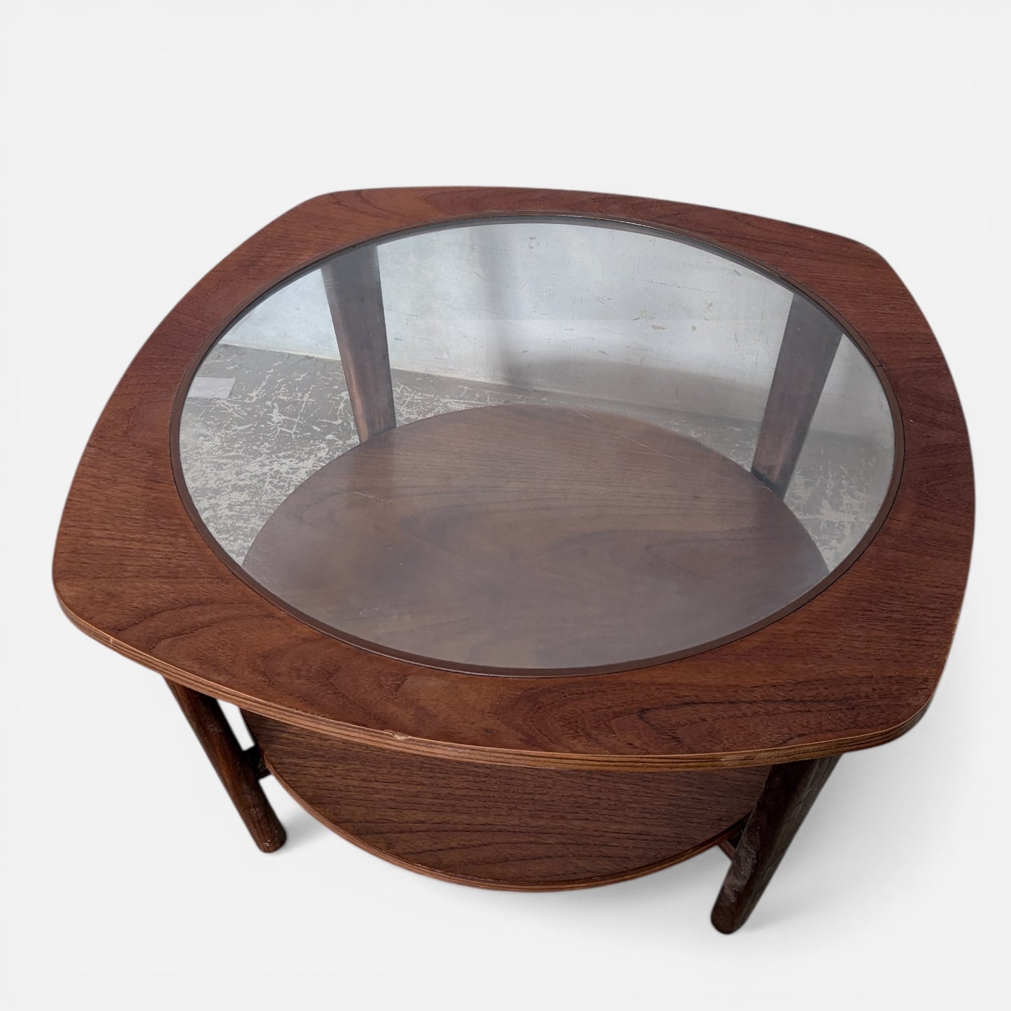 Mid Century Remploy Teak & Glass Coffee Table