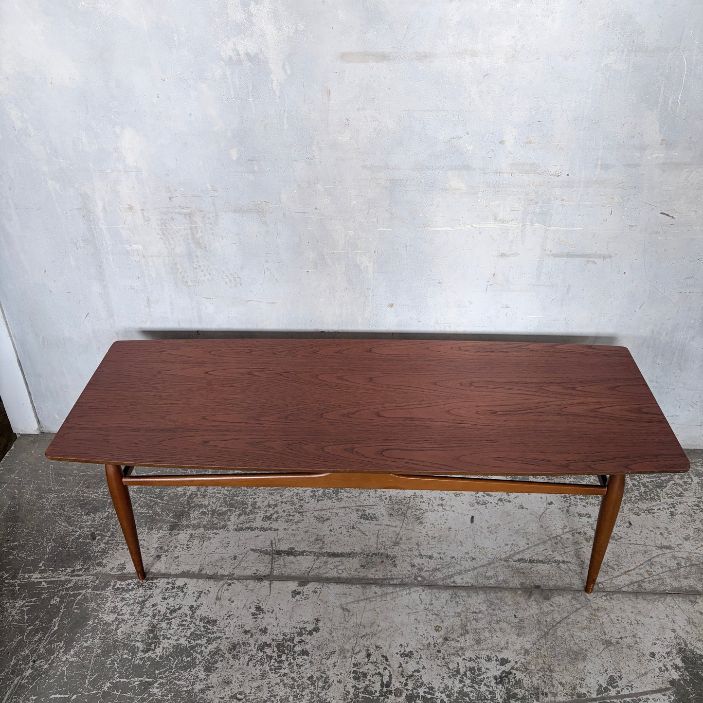 Mid Century Mersman Teak Coffee Table | Sculptural American Modern Low Table