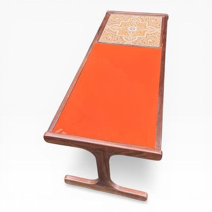 G Plan Mid-Century Orange Perspex Coffee Table