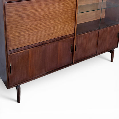 Vintage Beaver & Tapley Slim Teak Bookcase Cabinet by Guy Rogers