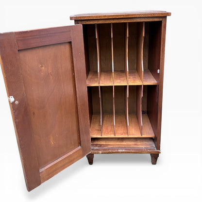 Arts & Crafts Oak Record Cabinet