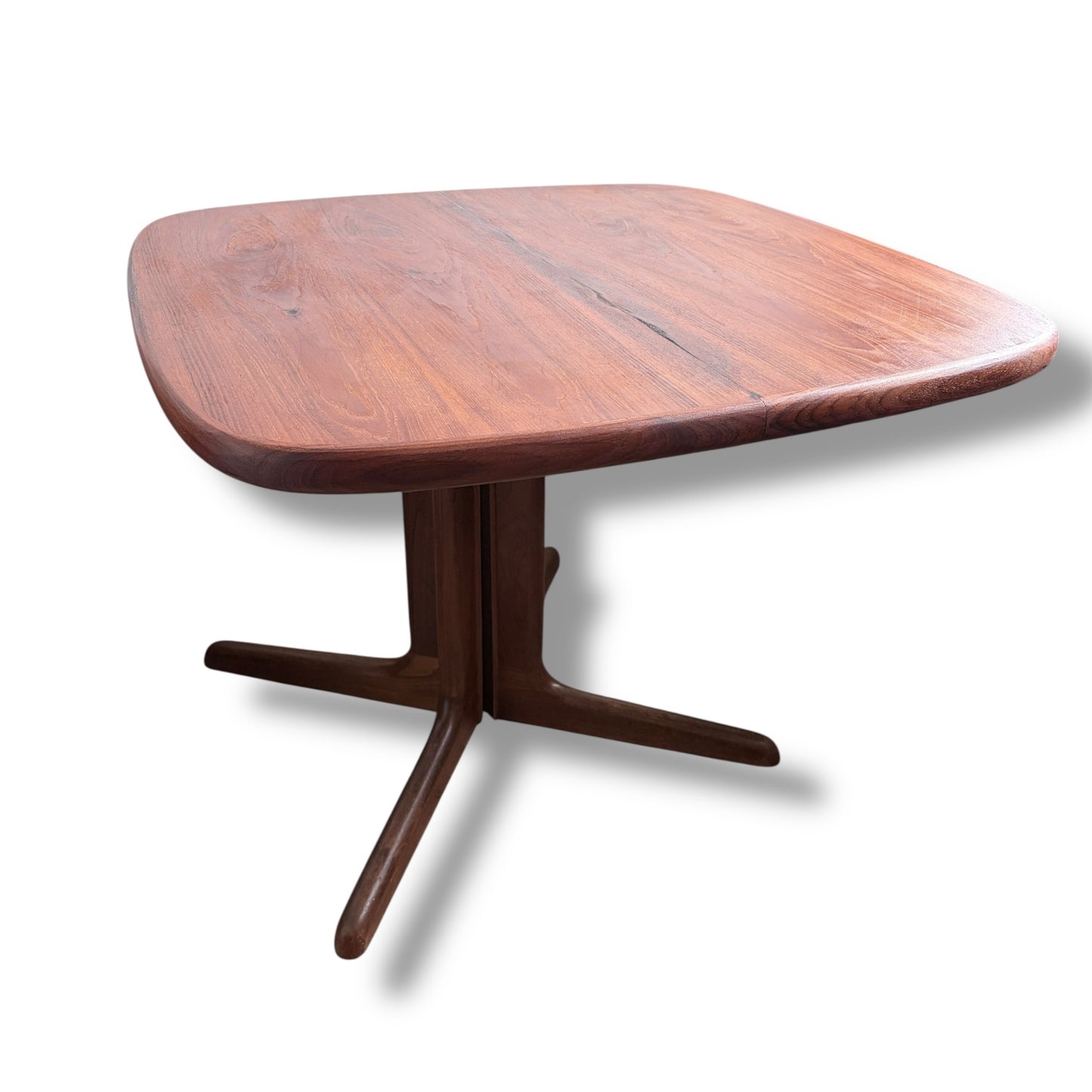 Danish Mid-Century Square Teak Dining Table by Skovby