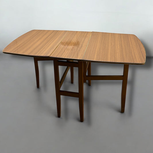 Mid Century Formica Drop Leaf Table