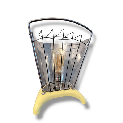 1950s Lloyd Metcalfe Butane Heater Upcycled Table / Floor Lamp – Art Deco