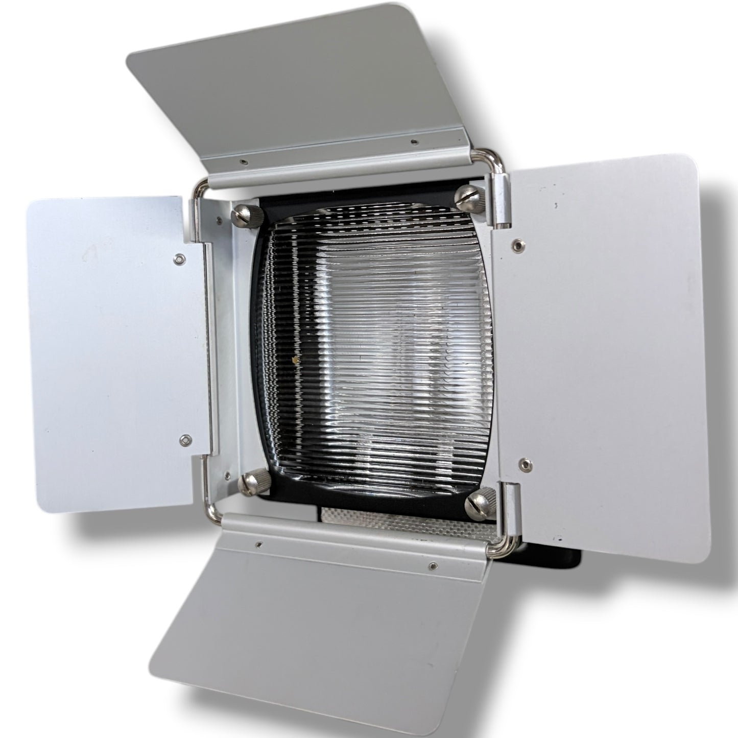 Vintage Studio Lamp – Prinzflex Adjustable Metal Lamp with Ribbed Glass Lens