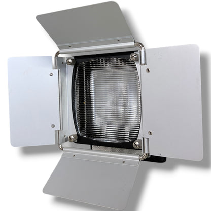 Vintage Studio Lamp – Prinzflex Adjustable Metal Lamp with Ribbed Glass Lens