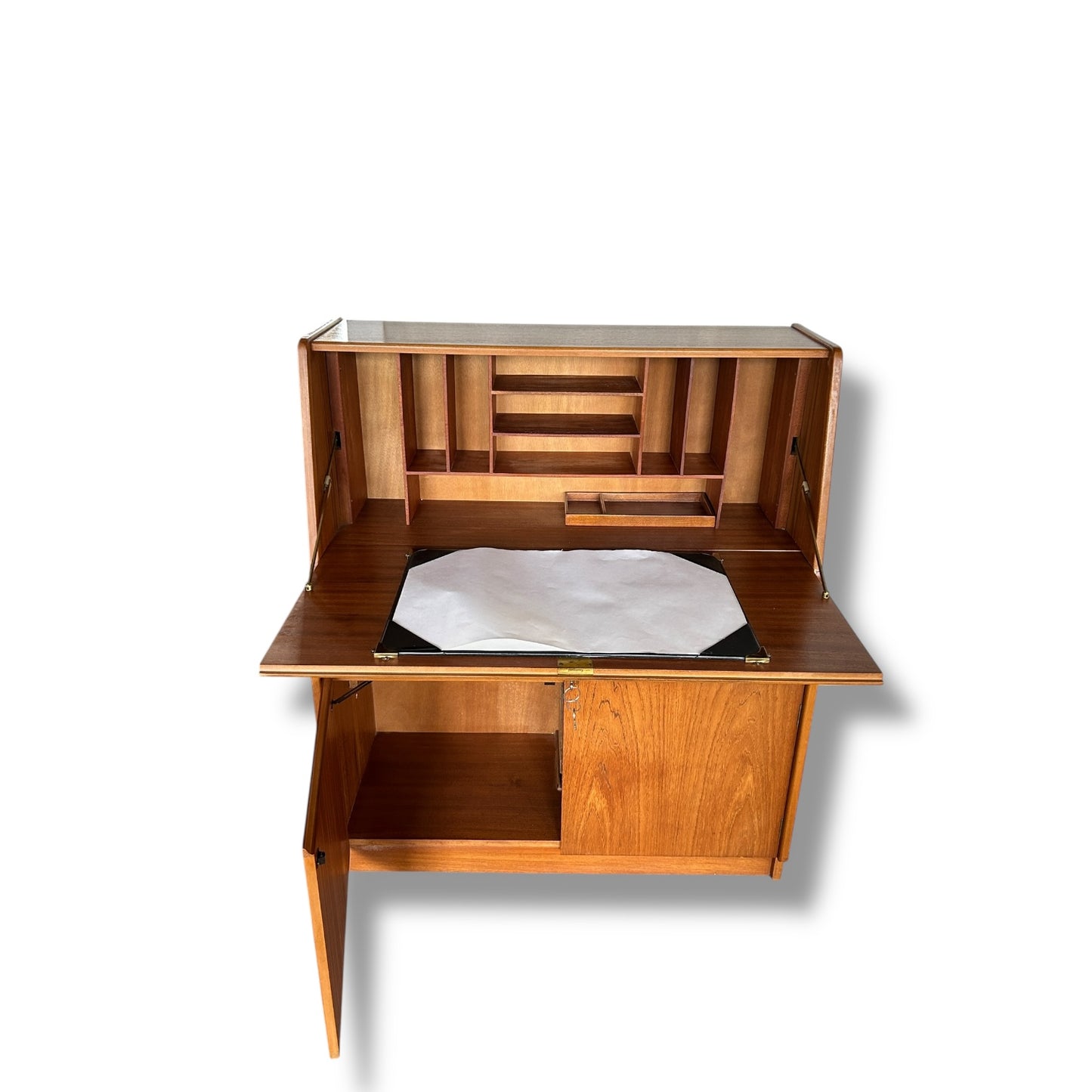 Mid Century Modern Remploy Teak Bureau Desk