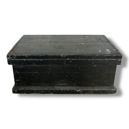 Vintage Military Wooden Tool Chest | Old Army Storage Box with Compartments
