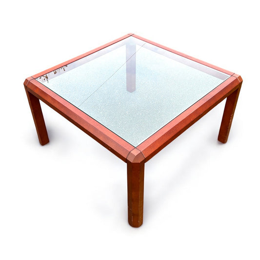 Mid Century Danish Rosewood and Smoked Glass Coffee Table