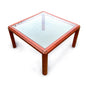 Mid Century Danish Rosewood and Smoked Glass Coffee Table