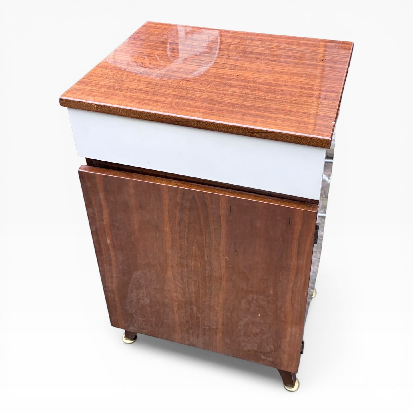 Mid Century Meredew Two-Tone Bedside Cabinet