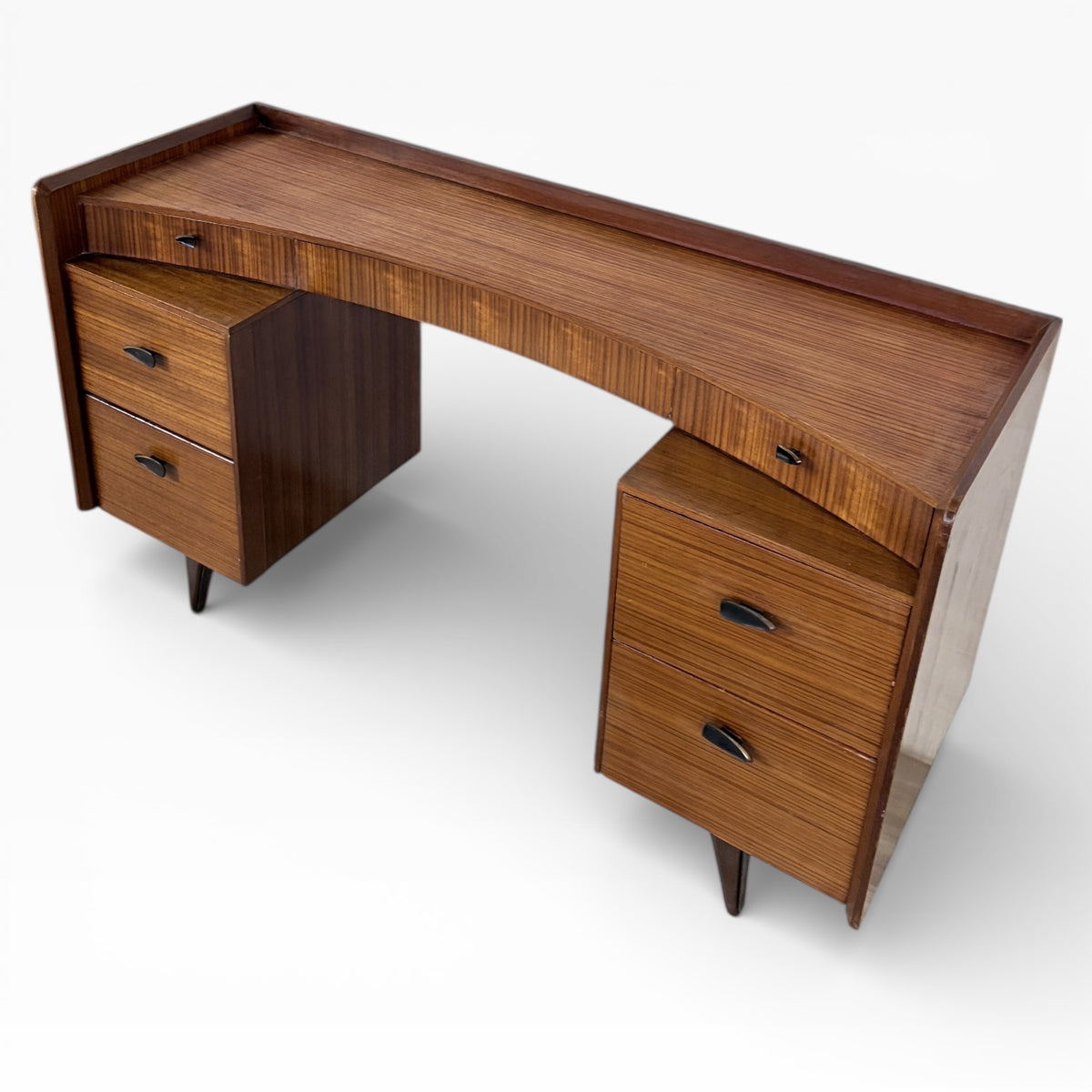 Mid-Century Lebus Walnut Writing Desk