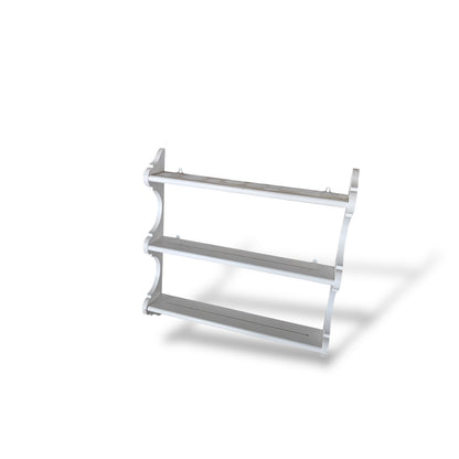 Vintage Oak Wall Display Rack – Painted Shabby Chic