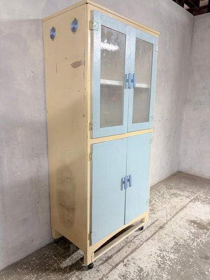 Vintage Painted Kitchenette Pantry Cabinet
