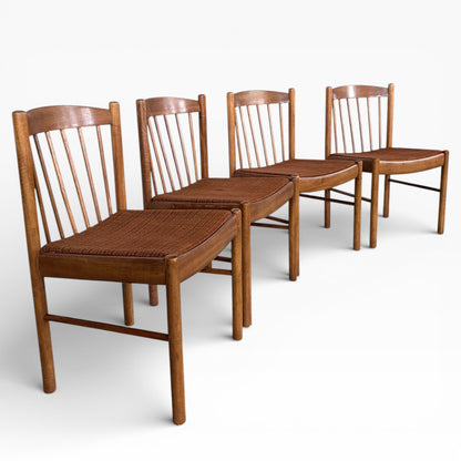 Vintage White & Newton Dining Chairs – Set of Four