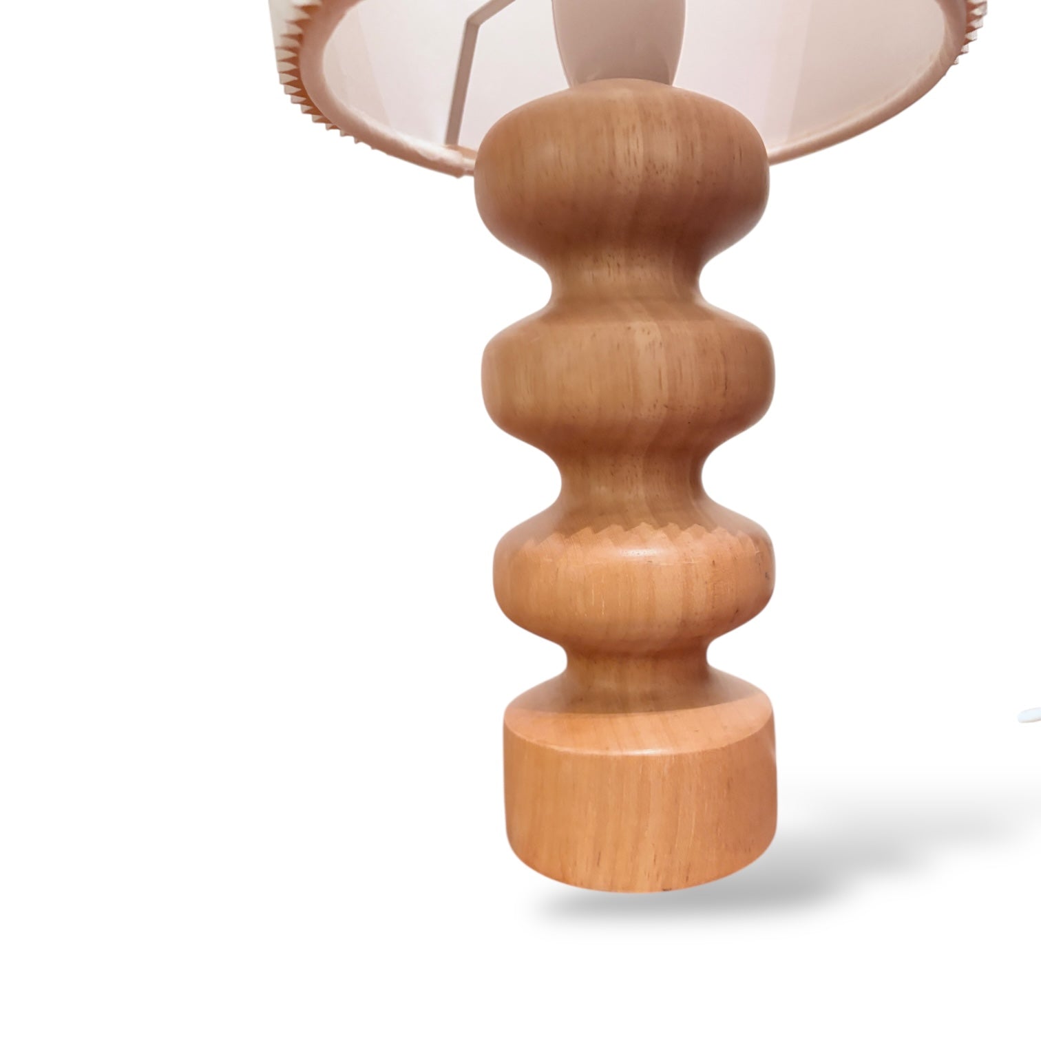 Vintage Oak Table Lamp – Scandinavian Style — view 6