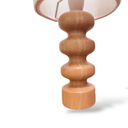 Vintage Oak Table Lamp – Scandinavian Style — view 6