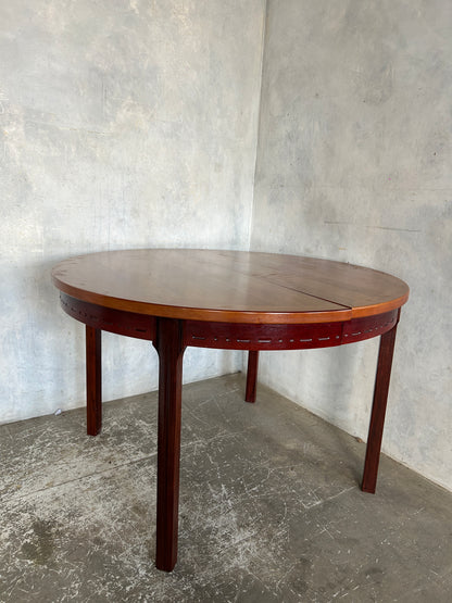 Mid-Century Swedish Rosewood & Teak Extending Dining Table by Nils Jonsson for Troeds