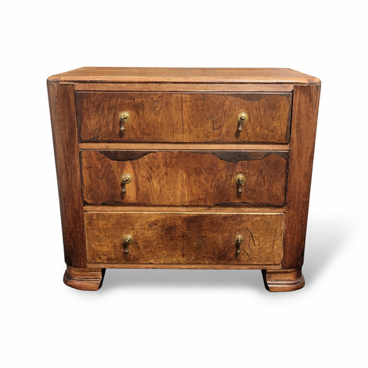 Art Deco CC41 Burr Walnut Chest of Drawers
