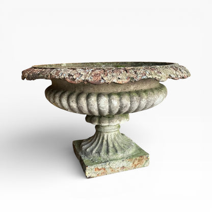 Large Regency Period Cast Iron Tazza Garden Urn c.1820 – Provenance to The White Swan, Harrogate — view 2