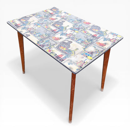 Mid-Century Fruit Formica Kitchen Table