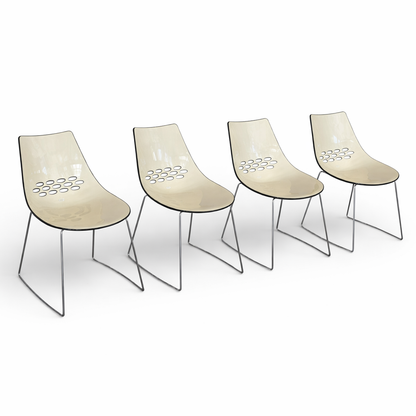 Italian Calligaris ‘Jam’ Dining Chairs – Set of Four