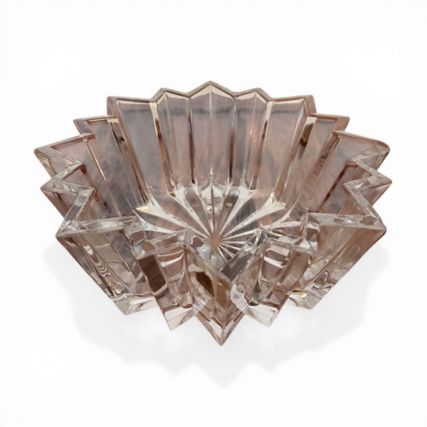 Mid Century Nachtmann Crystal Starburst Bowl – Cut Glass, Made in Germany