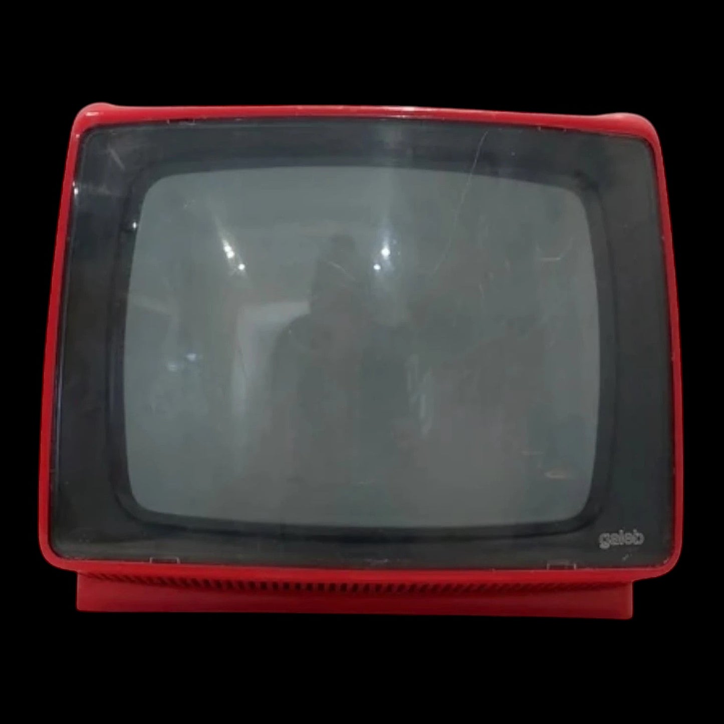 Mid Century Yugoslavian Red Portable Television