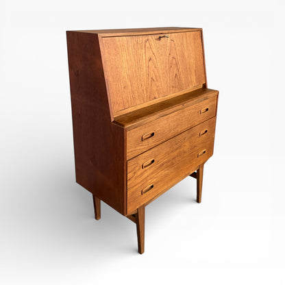 Mid-Century Danish Teak Writing Bureau / Secretary Desk
