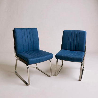 Pair of Mid-Century Chrome & Rosewood Dining Chairs by Gordon Russell for Verco