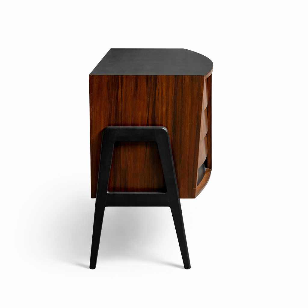 Vintage Mid-Century Zebrano Teak Sideboard by Herbert Gibbs
