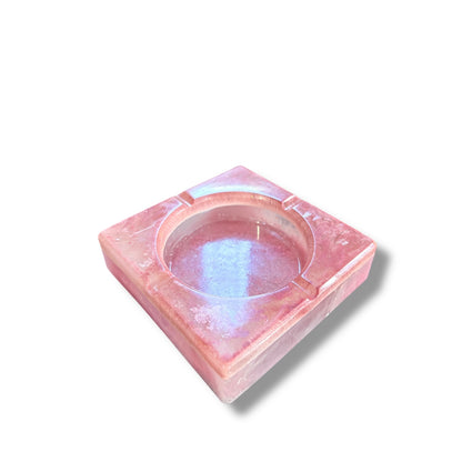 Vintage Pink Resin Ashtray