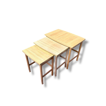 Vintage Schreiber Teak Nest of Tables – Mid Century British Furniture