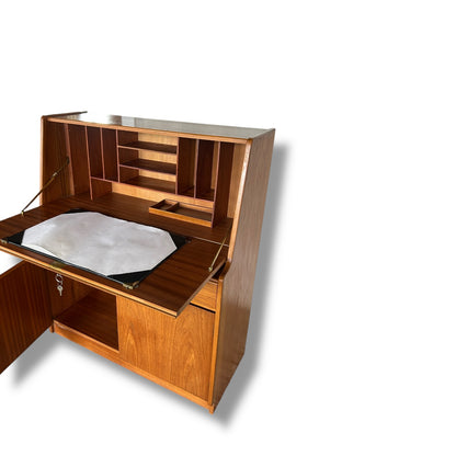 Mid Century Modern Remploy Teak Bureau Desk