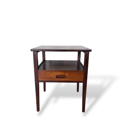 Mid-Century Vintage Teak Bedside Table