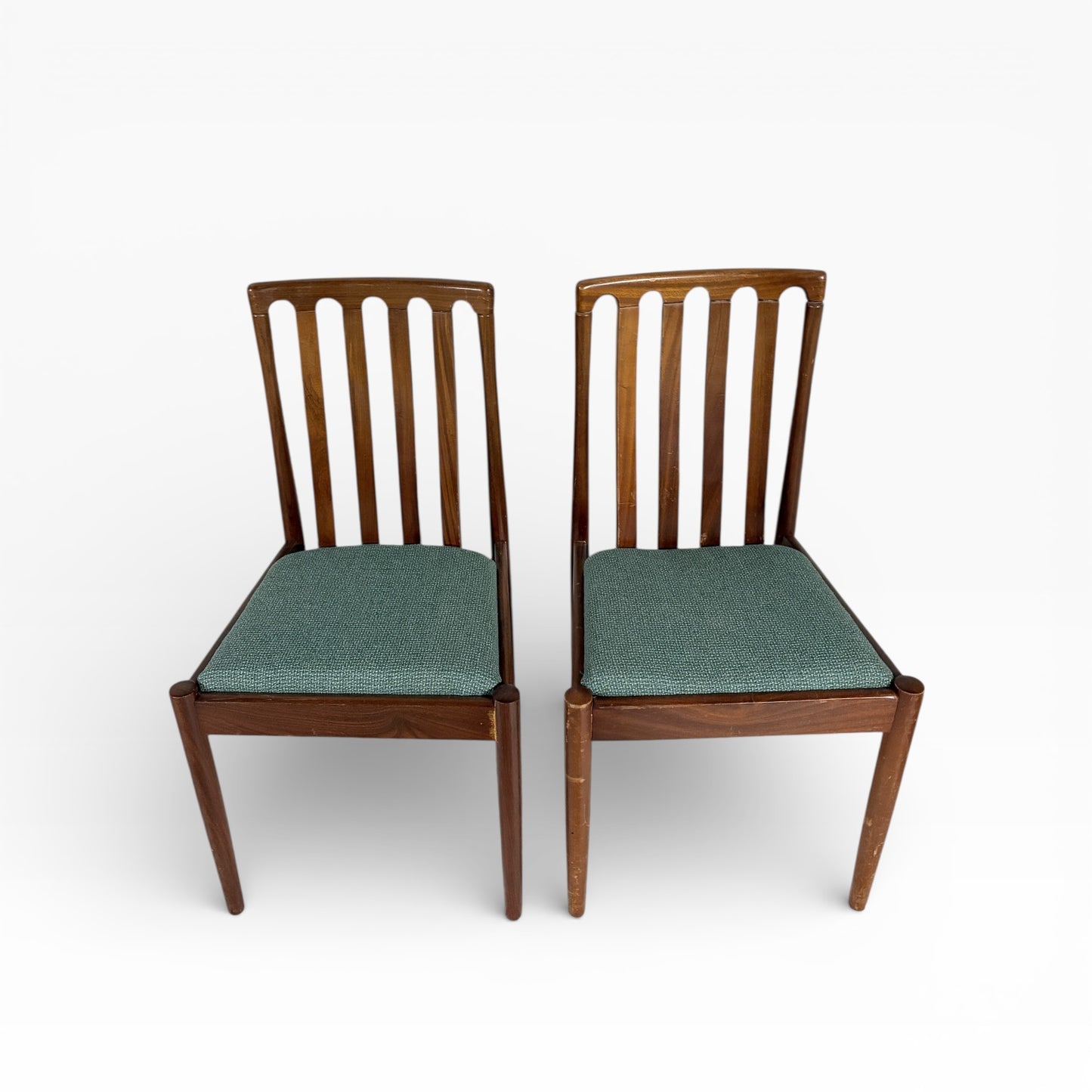 Meredew Mid-Century Walnut Dining Chairs – Pair