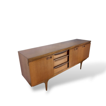 Mid Century Greaves & Thomas Teak Sideboard with Tapered Legs — view 6