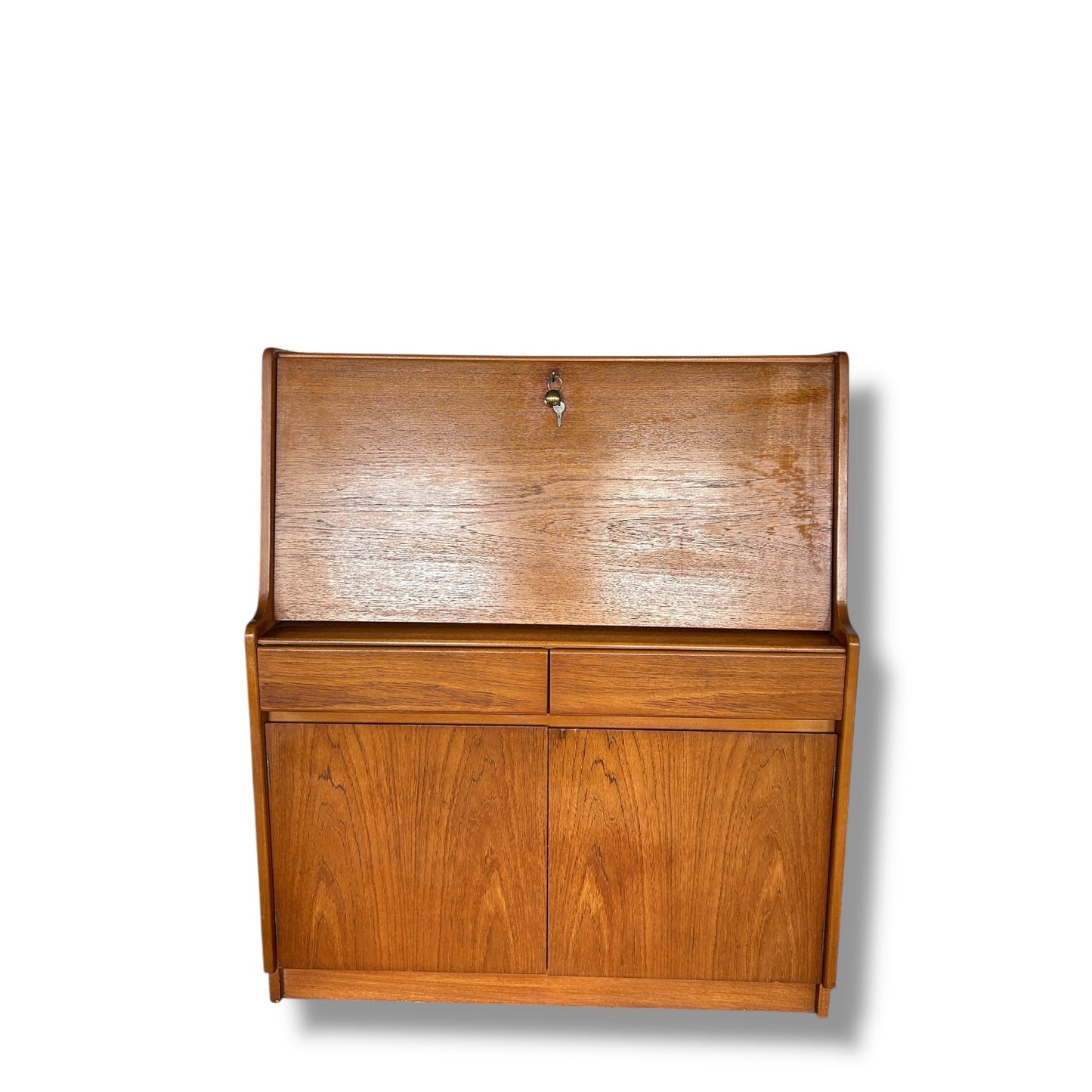 Mid Century Modern Remploy Teak Bureau Desk
