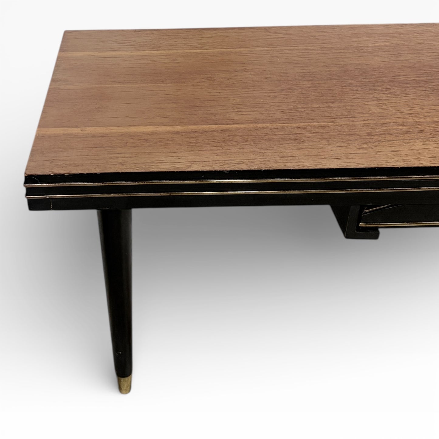 Vintage Space Age Coffee Table – Mid Century Retro Modern Low Profile Table with Removable Tray