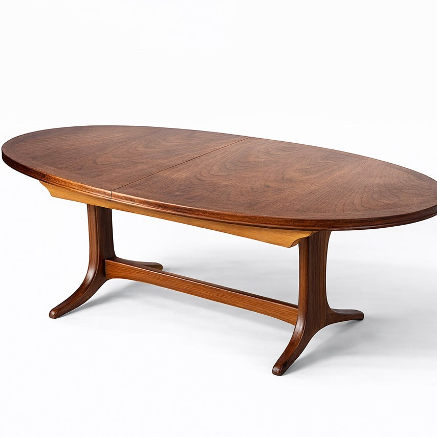 Vintage Parker Knoll Oval Extending Dining Table