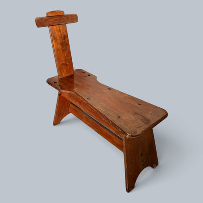Handmade Oak Artist’s Easel Bench / Studio Seat