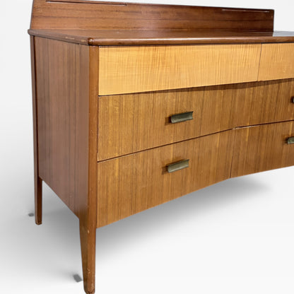 Mid Century Sideboard – Vintage Chest Drawers with Teak Wood Furniture & Oak Walnut Veneer