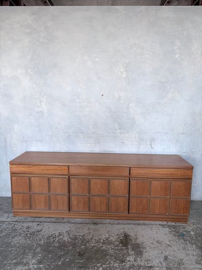 McIntosh Mid Century Teak Sideboard – Panel Front Long Low Cabinet