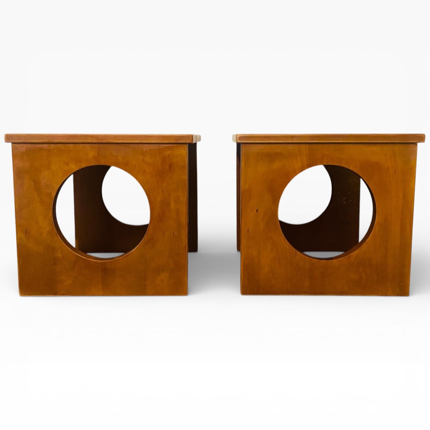Mid Century Teak Tables – Pair of Danish Solid Teak Cube Bedside Tables by Jens Quistgaard