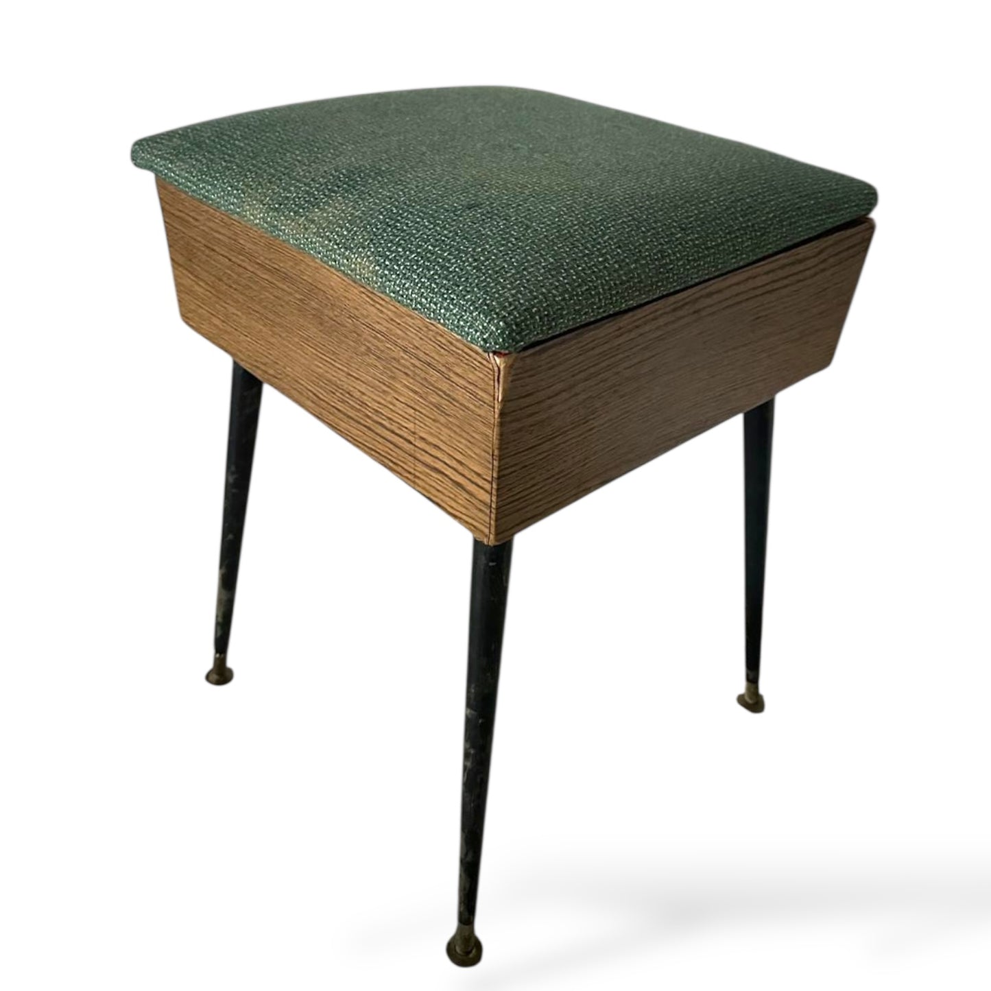 Vintage Atomic Mid-Century Sewing Box Stool