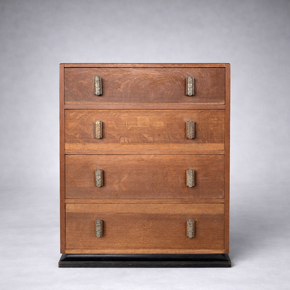 Vintage Heal’s Art Deco Oak Chest of Drawers