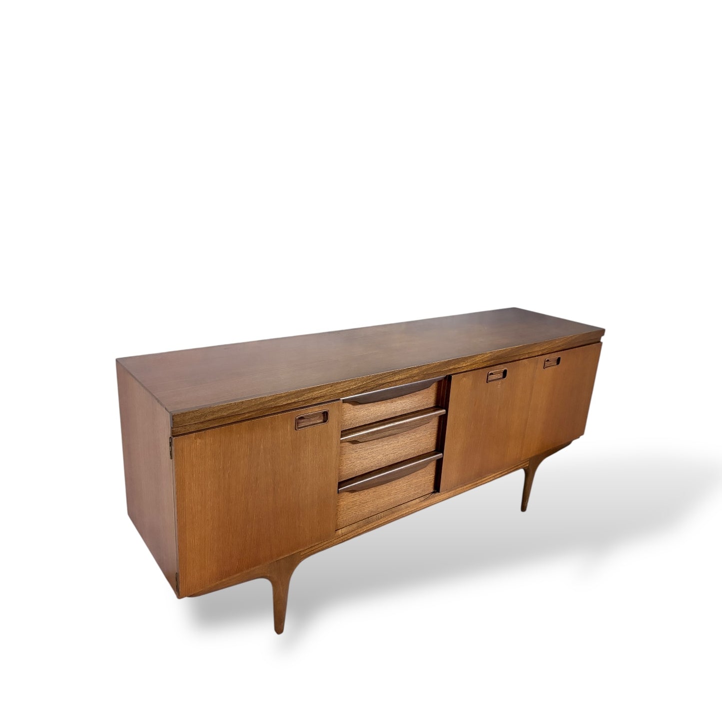 Mid Century Greaves & Thomas Teak Sideboard with Tapered Legs — view 8